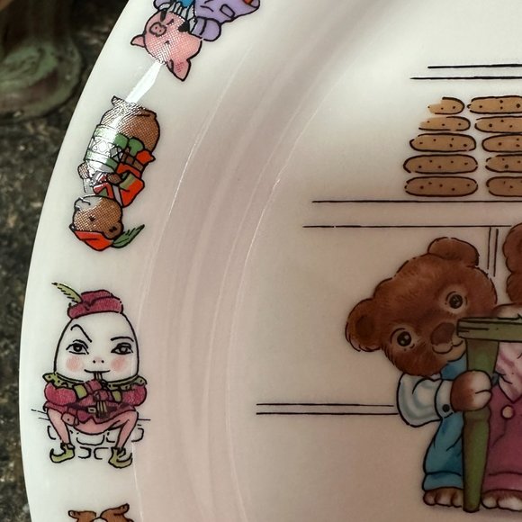 Shafford Japan Vintage 1986 Mother Goose Pat-A-Cake Child's Kids Baby 9" Plate - Picture 4 of 4